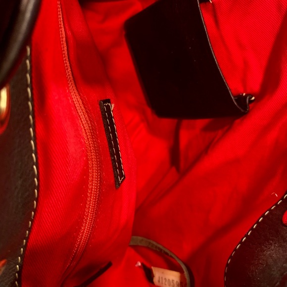 Dooney & Bourke Saffiano Drawstring Leather Bucket Bag